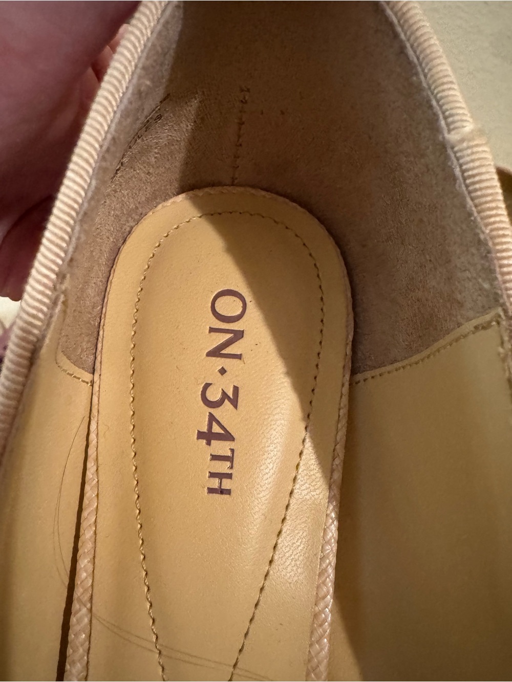 Tan Natural Raffia Pointed-Toe Heels - Picture 5 of 5